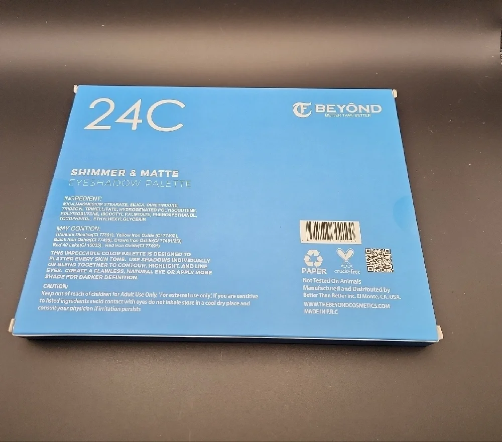Beyond 24 Color Shimmer Matte Eyeshadow Palette NIB